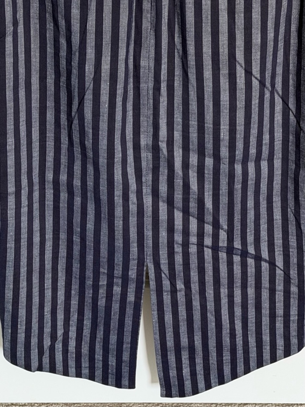 Tracy Reese Navy Blue Directional Stripe Midi Skirt Size 8 39658 - Picture 9 of 12